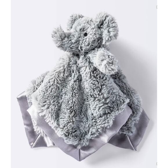 Cloud Island NWT Gray Elephant Lovey Security Blanket Plush 2024 - Picture 1 of 8